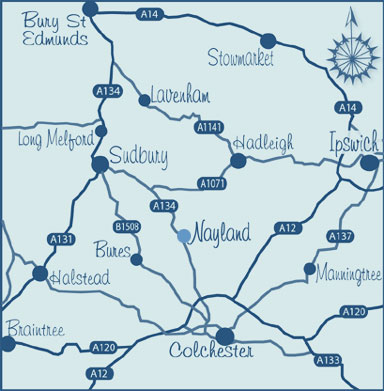 Map Nayland Area